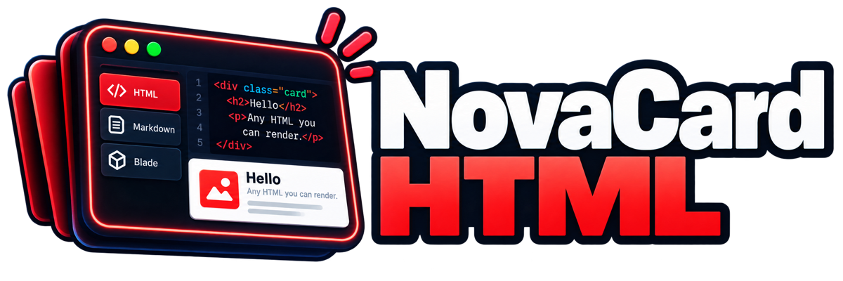 NovaCard HTML