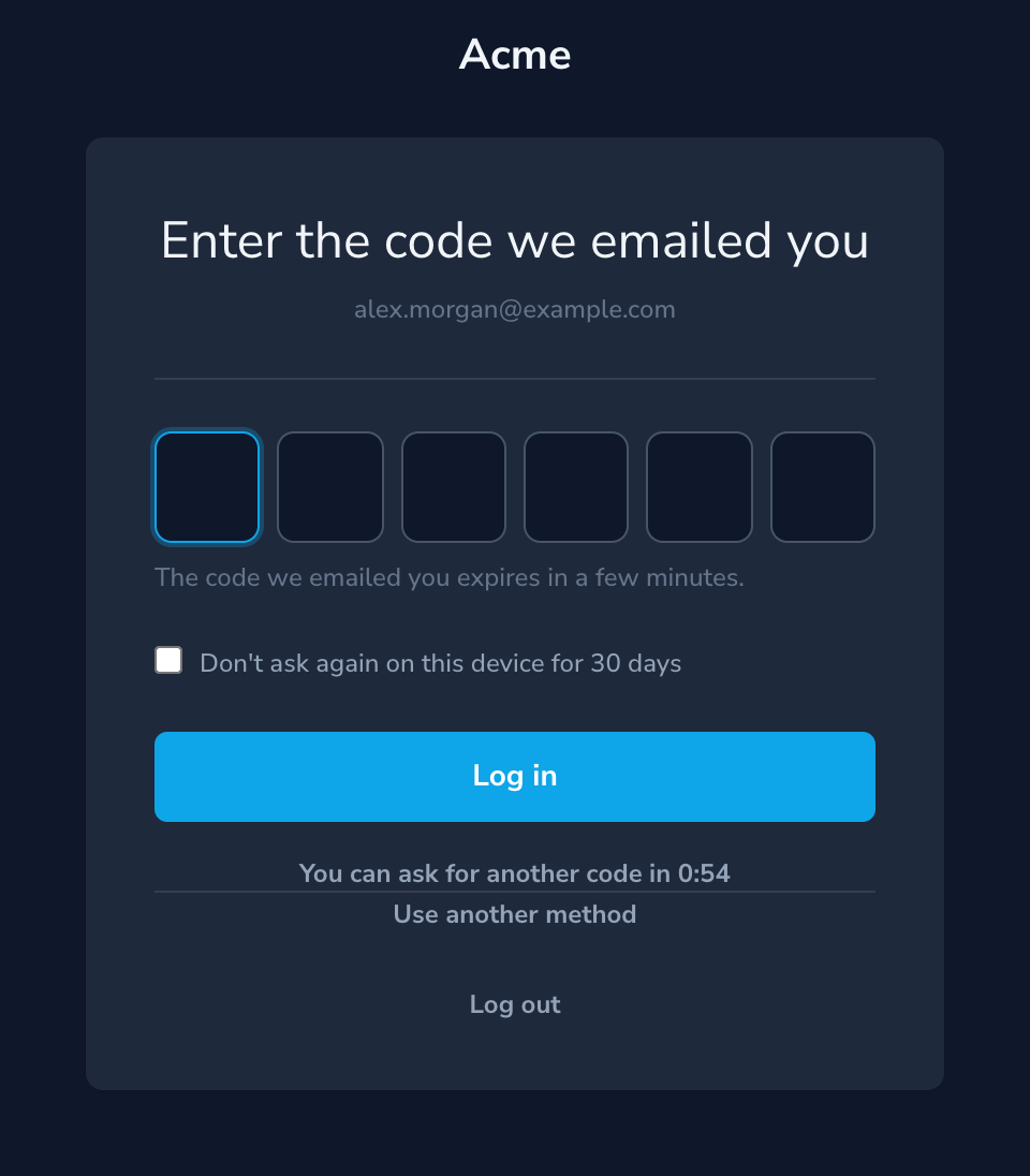 Email challenge