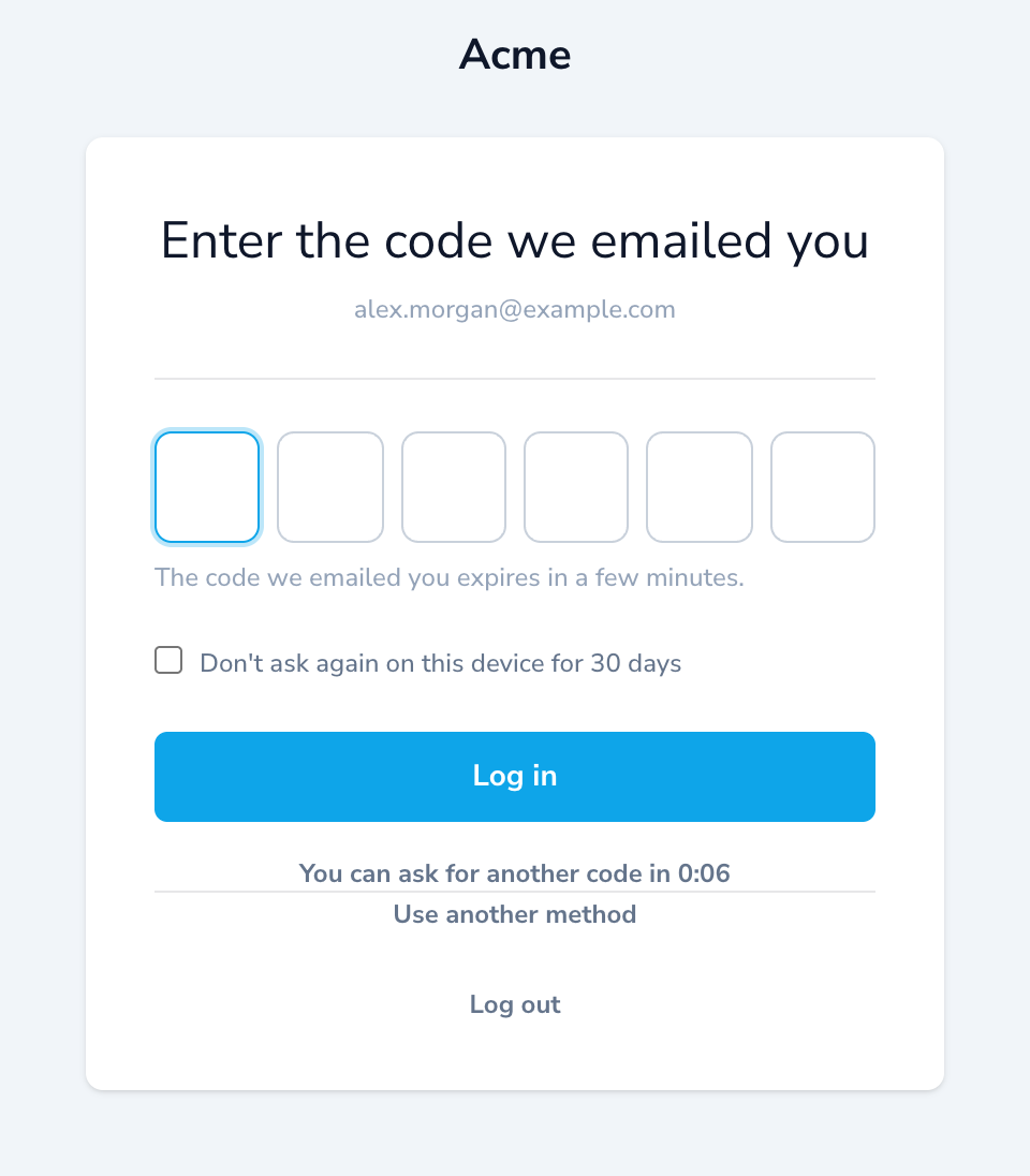 Email challenge
